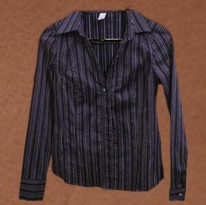 Vtg Old Navy Perfect Fit dressy button up top sz XS